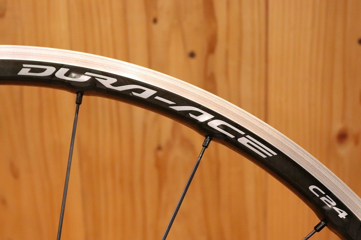 シマノ SHIMANO デュラエース DURA-ACE WH-9000 C24 アルミ カーボンラッピング クリンチャー ホイールセット シマノ  11s/12s 15c 【芦屋店】