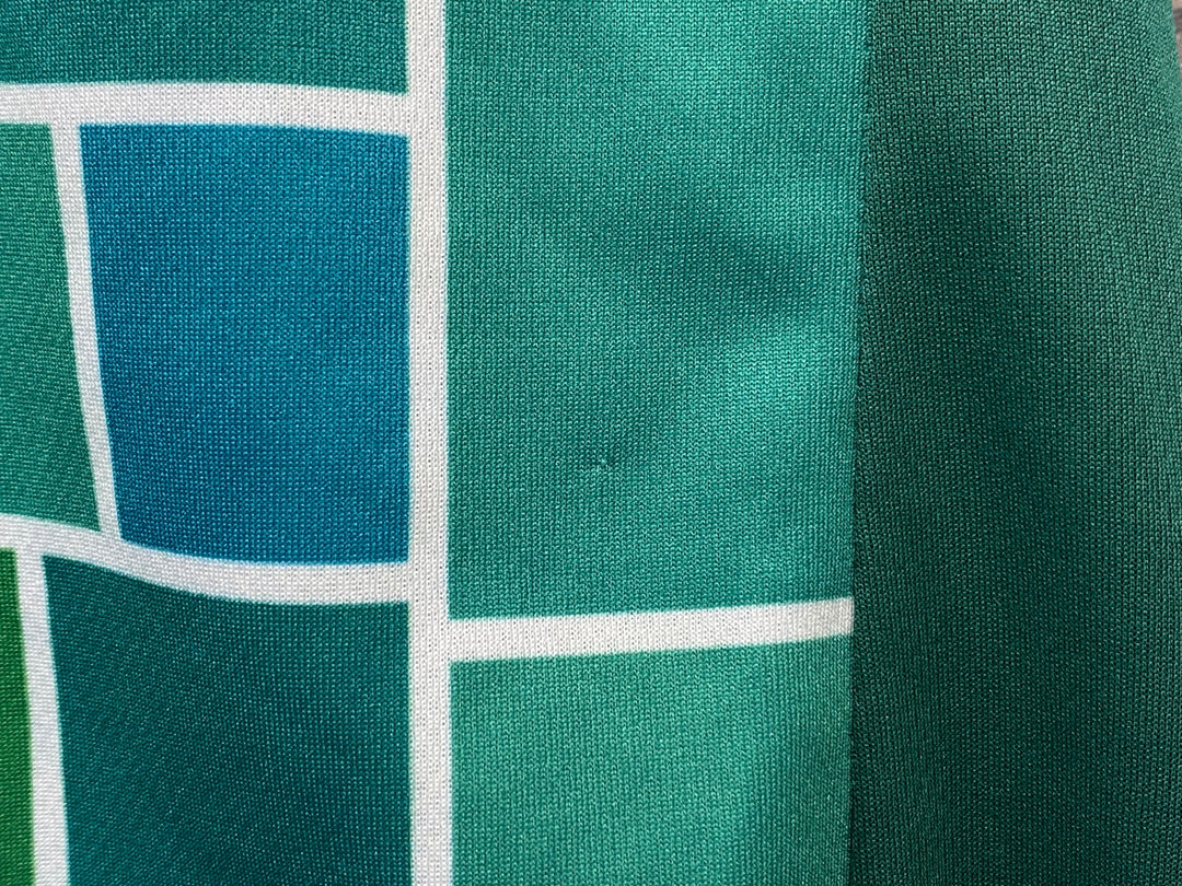 KL679 ルコックスポルティフ le coq sportif 半袖 サイクルジャージ 白緑 M