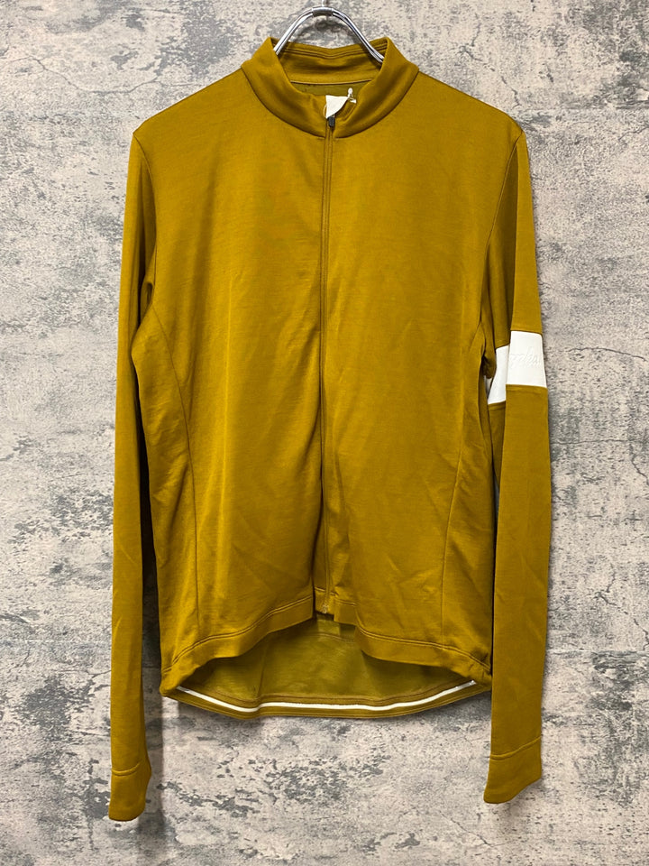 KM928 ラファ Rapha CLASSIC LONG SLEEVE JERSEY 2 長袖 サイクルジャージ 黄土 L