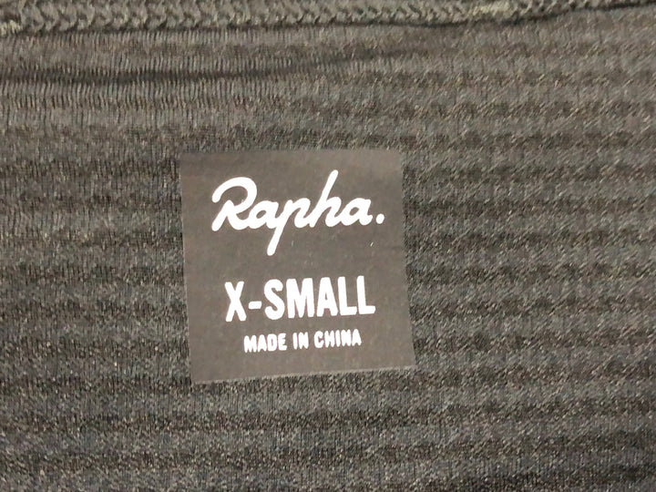 KM112 ラファ Rapha WOMEN'S LIGHTWEIGHT BASE LAYER 長袖 ベースレイヤー 黒 XS 腰回り ※擦れ大