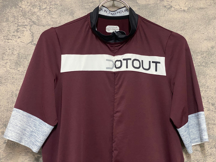 KM229 ドットアウト DOTOUT FANATICA JERSEY 半袖 サイクルジャージ バーガンディ M