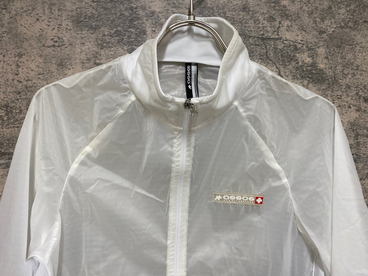 JQ924 アソス ASSOS CLIMA JET ウインドブレイカー 白 M