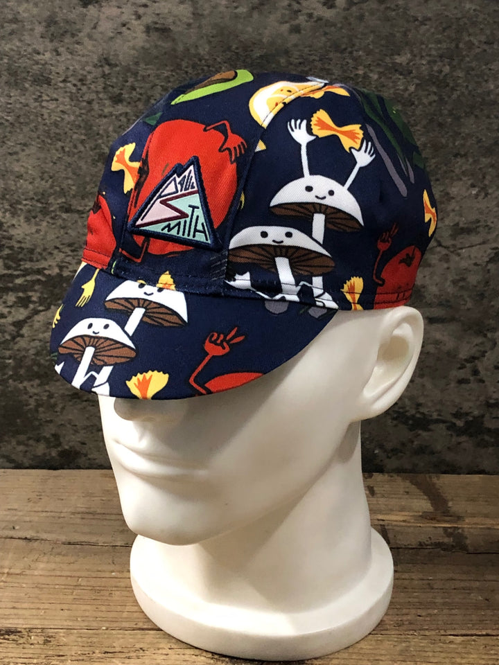 KM418 ポールスミス Paul Smith サイクルキャップ 紺 総柄 フリーサイズ
