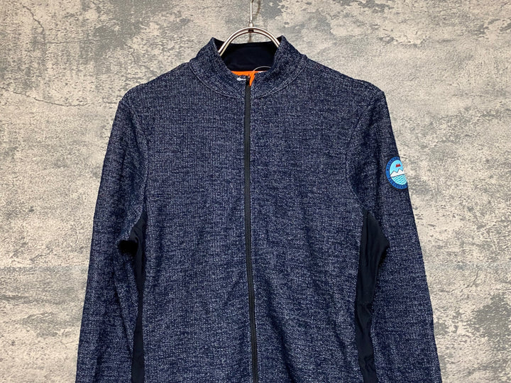 JP712 カフェドシクリステ Cafe du Cycliste マーガレット MARGUERITE MEN 長袖 サイクルジャージ 黒 XS 裏起毛