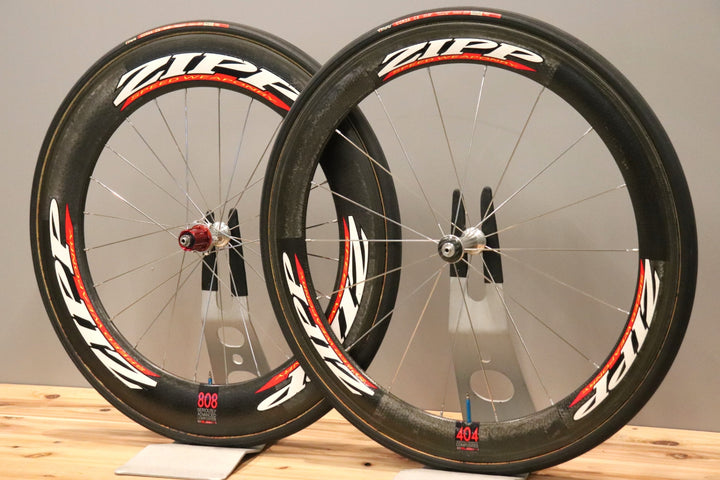 ジップ ZIPP 404 808 カーボン チューブラー ホイールセット シマノ10S 【仙台店】