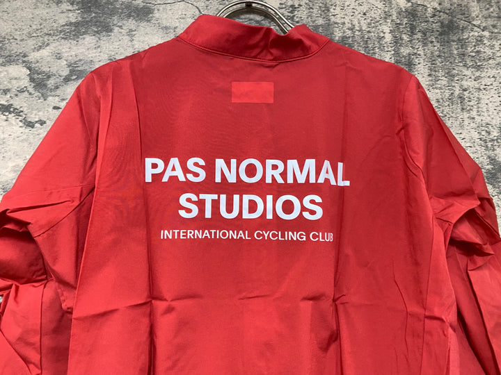 JY627 パスノーマルスタジオ PAS NORMAL STUDIOS MENS STOW AWAY JACKET 長袖 ウィンドブレーカー 赤 L 未使用