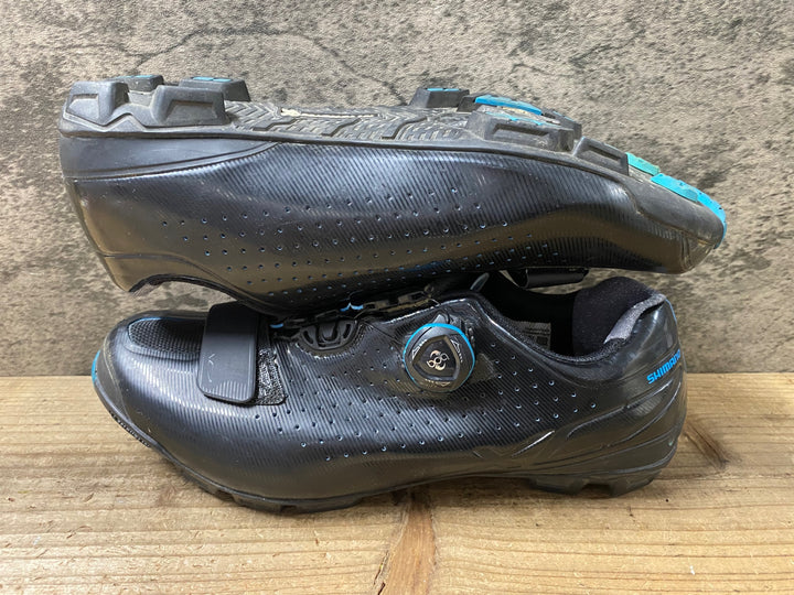 KJ935 シマノ SHIMANO SH-XC700E L WIDE ビンディングシューズ 黒 2穴 BOA EU42