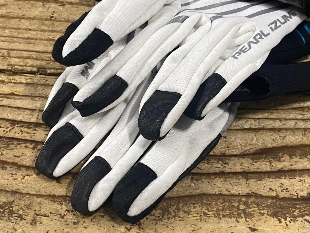 KP526 パールイズミ PEARL iZUMi 長指 ウィンターグローブ フィンガーカバー 白 黒 M 裏起毛