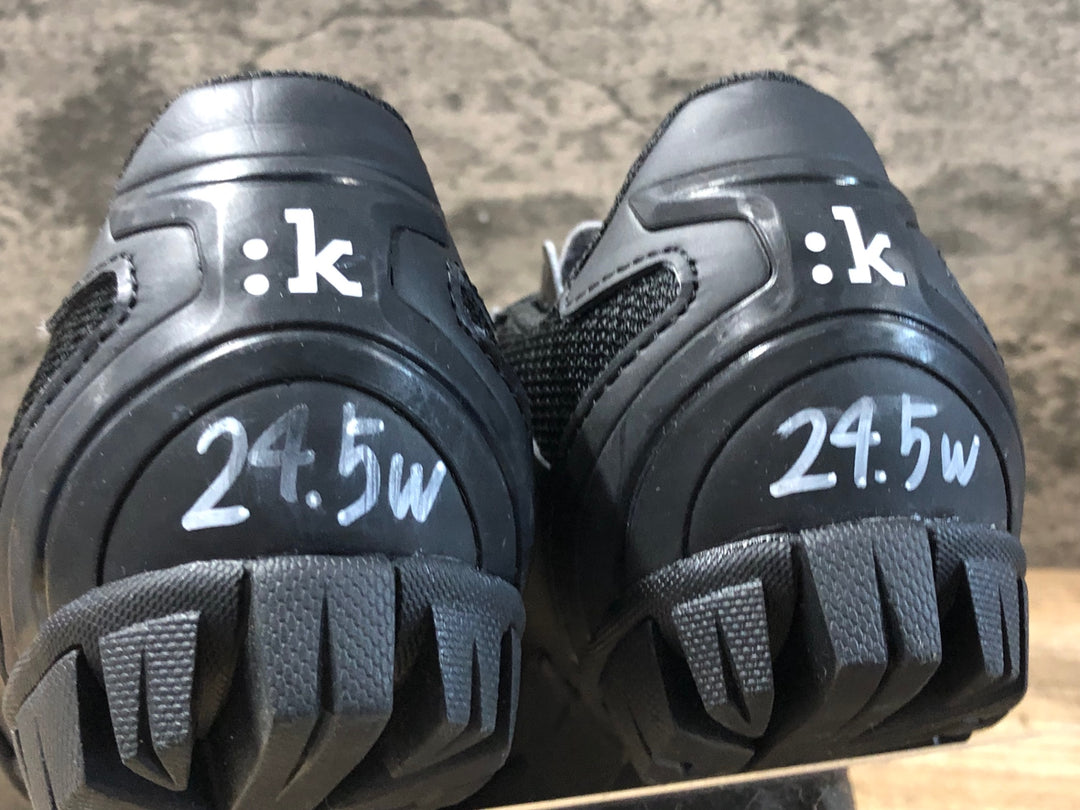 KG402 フィジーク FIZIK M6 MTB shoes ビンディングシューズ 黒 SPD EU38.5 ペン字あり