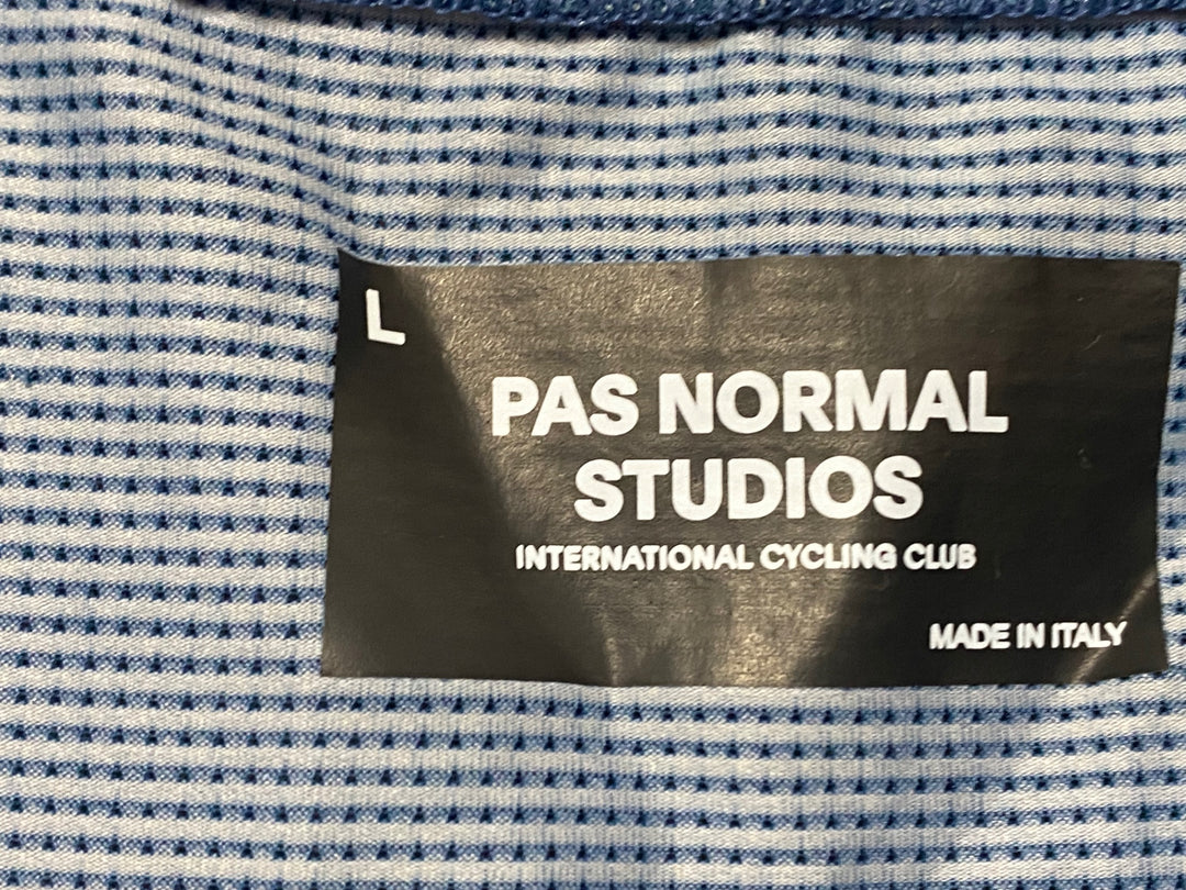 KK423 パスノーマルスタジオ PAS NORMAL STUDIO Mechanism 半袖 サイクルジャージ 青 L