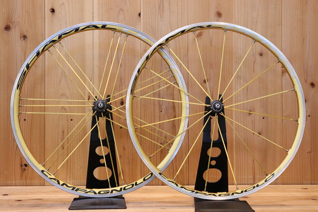 カンパニョーロ CAMPAGNOLO シャマル ウルトラ SHAMAL ULTRA GOLD ホイールセット アルミ クリンチャー カンパ12/11S 15C 【芦屋店】