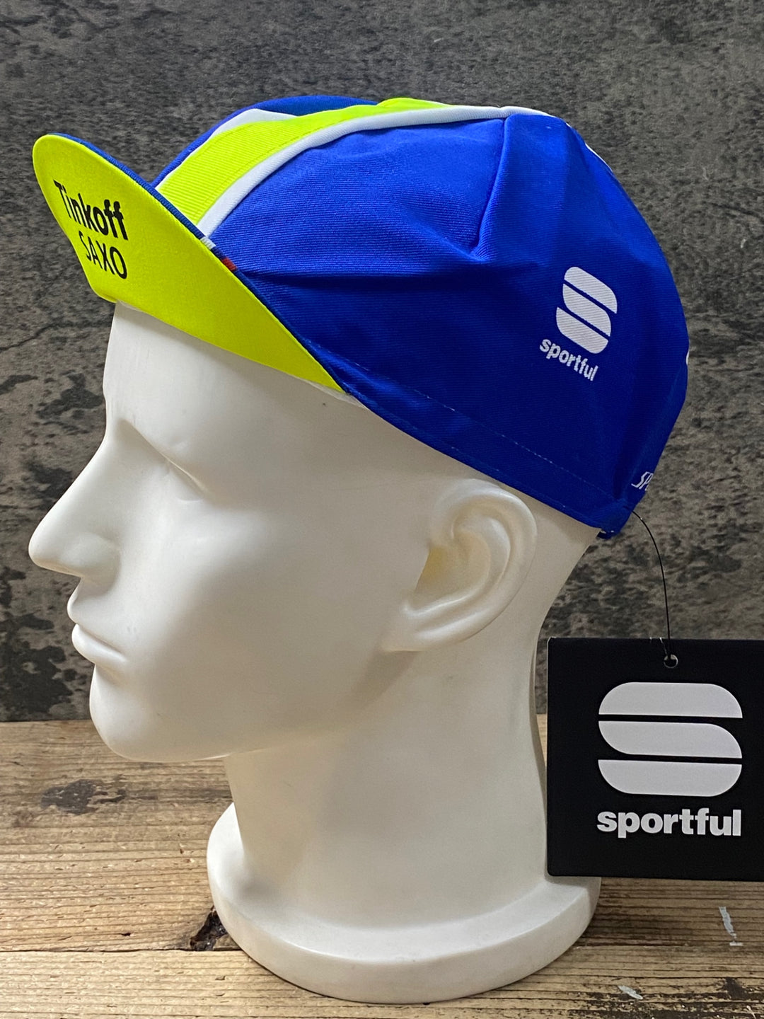 KJ774 スポーツフル sportful サイクルキャップ 紺 黃