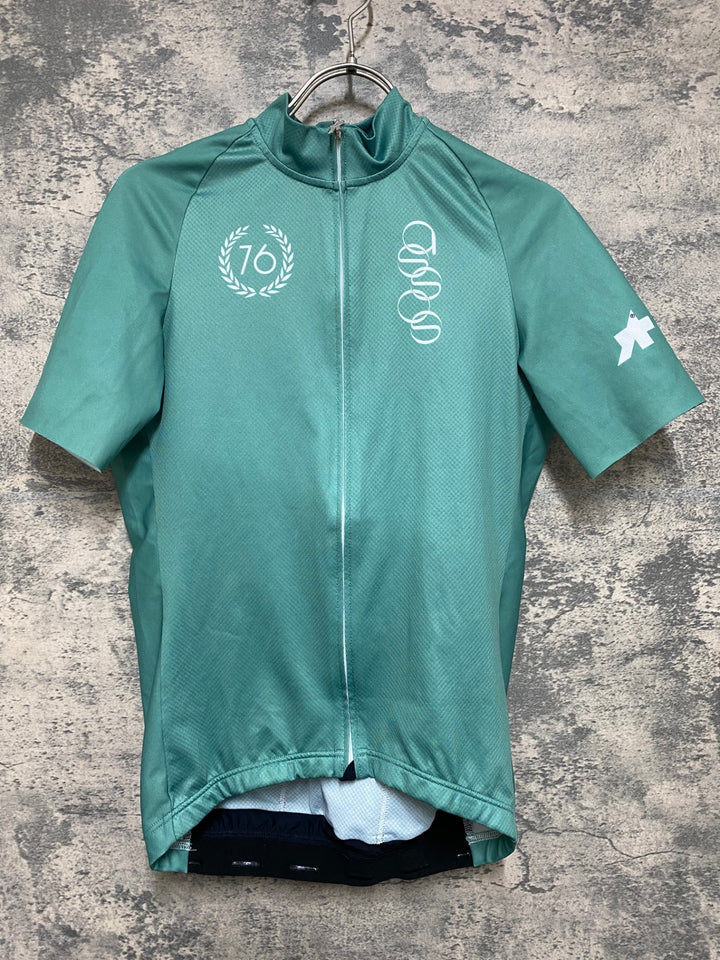 JM999 アソス assos FORTONI SHORT SLEEVE JERSEY 半袖 サイクルジャージ 緑 S