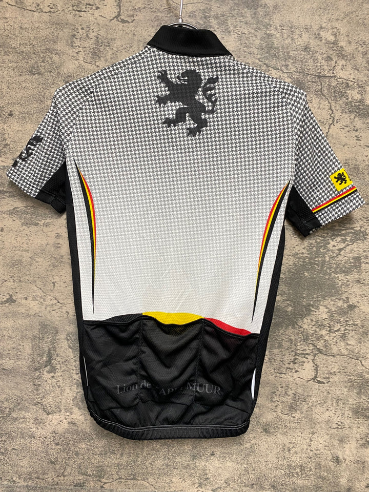 KC248 リオンドカペルミュール Lion de KAPELMUUR 半袖 サイクルジャージ 千鳥柄 M