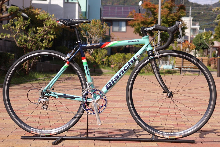 ビアンキ BIANCHI SL LITE ALLOY 2000年頃 シマノ アルテグラ 6500 MIX 9S アルミ ロードバイク 【芦屋店】
