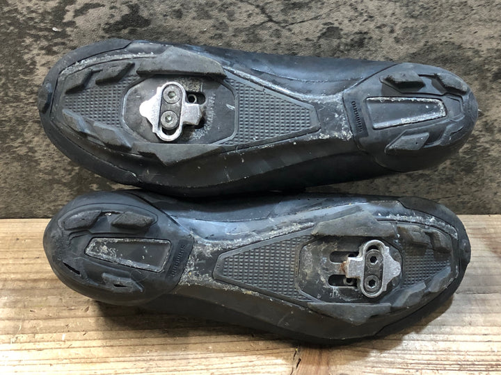 JY810 シマノ SHIMANO SHRX800M L01 S ビンディングシューズ 2穴 黒 EU40 ※一部剥がれ