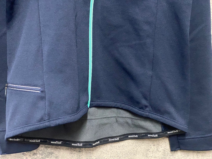 KG239 モンベル mont-bell 長袖 サイクルジャージ 濃紺 レディース XL