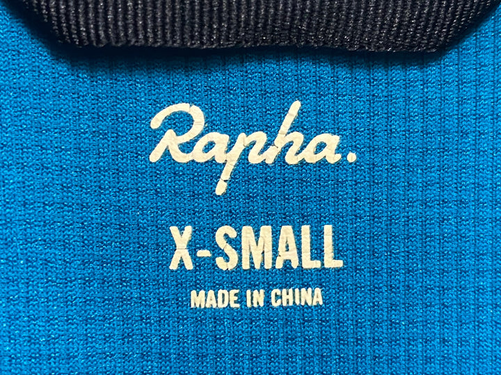 KE387 ラファ Rapha BREVET LIGHTWEIGHT JERSEY 半袖 サイクルジャージ XS 水色 ポケット部傷み