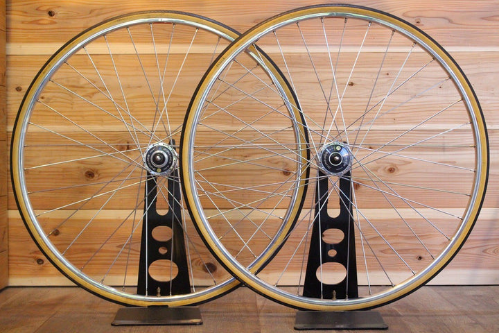 アラヤ ARAYA ゴールド GOLD リム / シマノ SHIMANO デュラエース DURA-ACE HB-7600 ハブ アルミ チューブラー ピスト ホイールセット 【名古屋店】