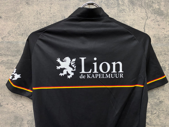 JD446 リオンドカペルミュール Lion de KAPELMUUR 半袖サイクルジャージ M 黒
