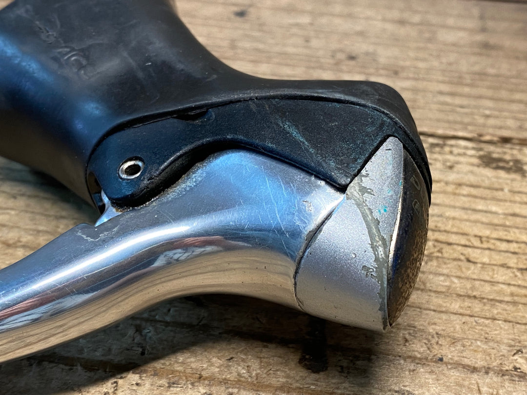 JJ521 シマノ SHIMANO デュラエース DURA-ACE ST-7700-C STIレバー 2x9s ※錆、ブラケットフード劣化 動作確認済