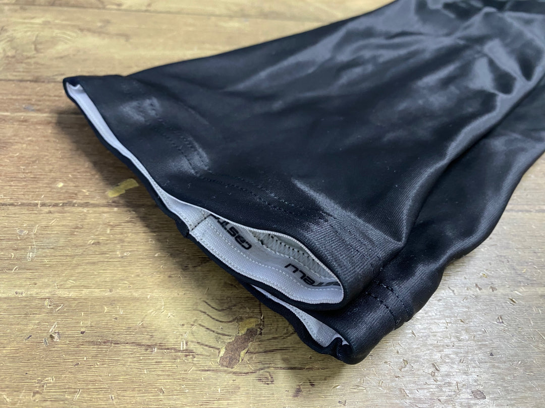 KF235 カステリ CASTELLI 3T レッグウォーマー 黒 S 裏起毛