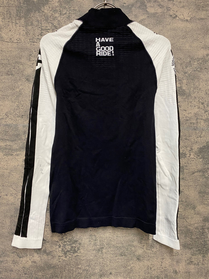 KH641 アソス ASSOS SKINFOIL WINTER 4.4 長袖 ベースレイヤー 黒 白 SIZE 2