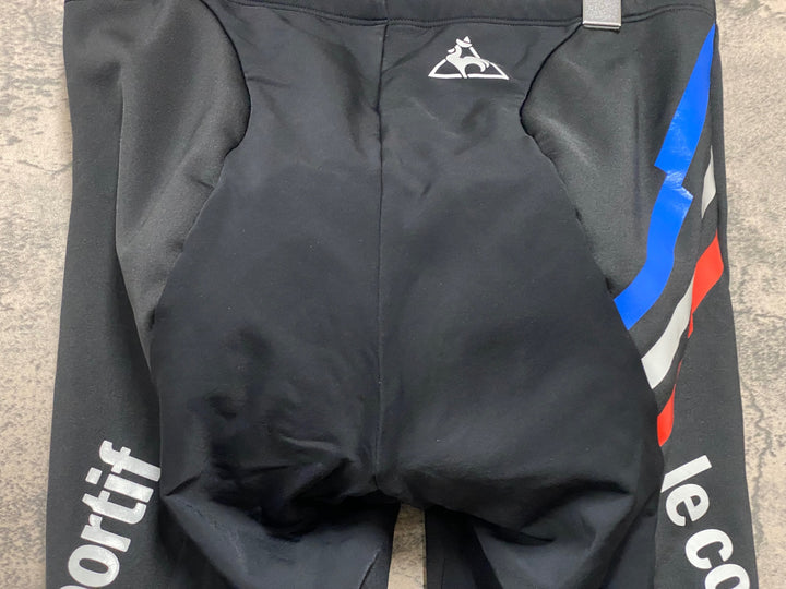 JT585 ルコックスポルティフ le coq sportif レーサータイツ 黒 S 裏起毛