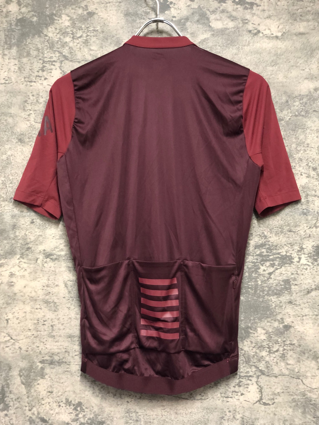 KM142 ラファ Rapha PRO TEAM TRAINING JERSEY 半袖 サイクルジャージ 赤 M ※袖穴あり