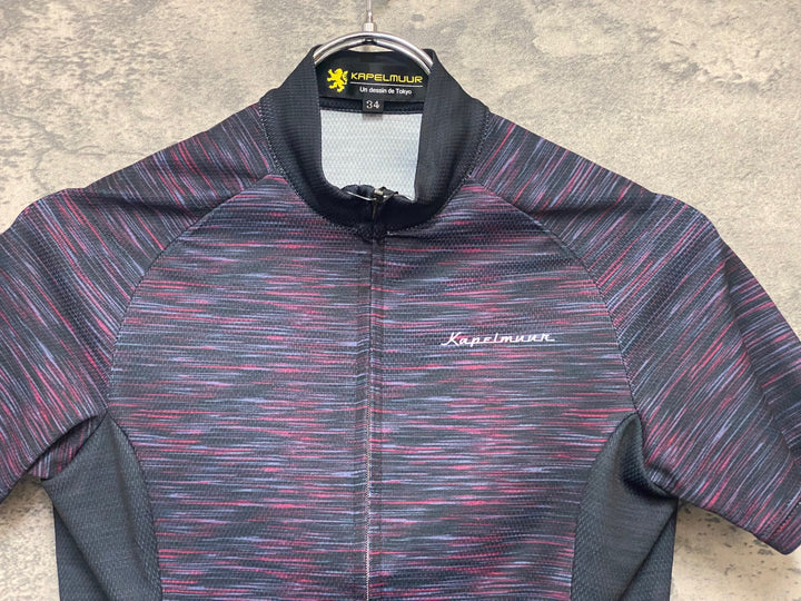JK769 カペルミュール KAPELMUUR 半袖 サイクルジャージ 総柄 34 レディース