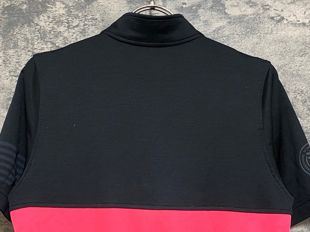 JR936 ラファ Rapha RCC SHORT SLEEVE JERSEY 半袖 サイクルジャージ ハーフジップ 黒 サイズ不明