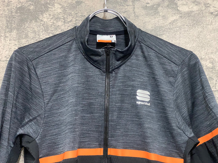 JV336 スポーツフル sportful 半袖 サイクルジャージ 黒グレー M