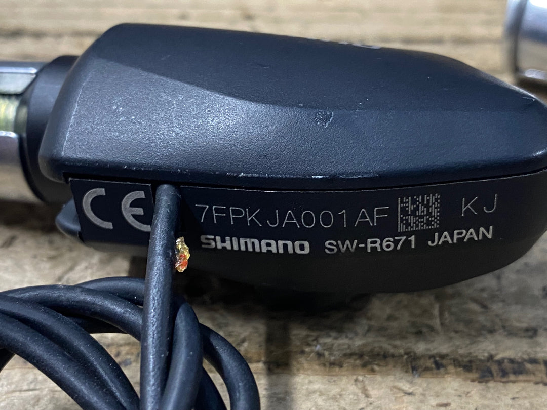 KH833 シマノ SHIMANO アルテグラ ULTEGRA SW-R671 左右セット バーエンドスイッチ Di2 接続確認済み