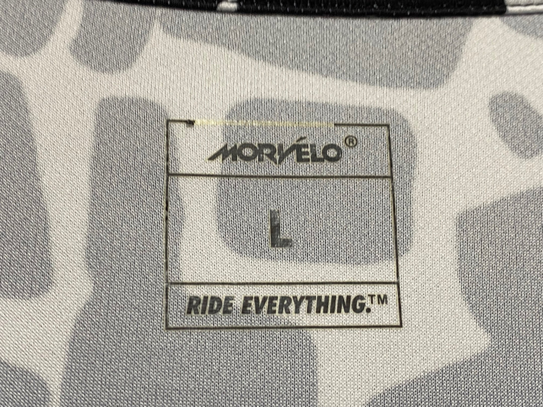 JZ325 モルベロ MORVELO 長袖 サイクルジャージ 白黒 L