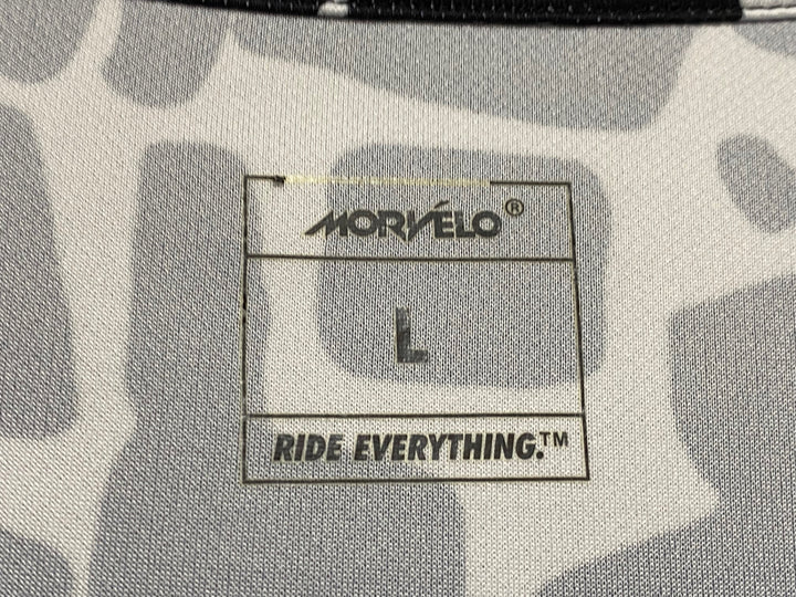 JZ325 モルベロ MORVELO 長袖 サイクルジャージ 白黒 L
