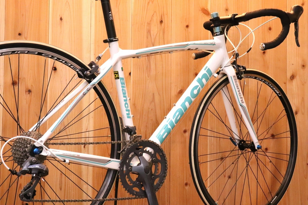 ビアンキ BIANCHI ヴィアニローネ VIA NIRONE 7 2015年モデル 50サイズ シマノ クラリス 2400 8S アルミ –  BICI AMORE ONLINE STORE