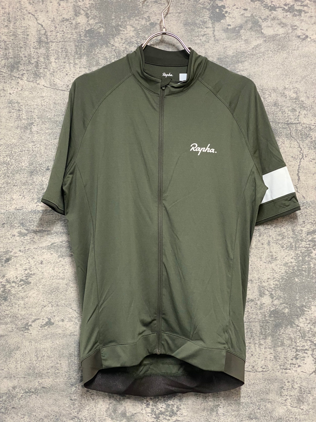 JY682 ラファ Rapha CORE JERSEY 半袖 サイクルジャージ ダークオリーブ L