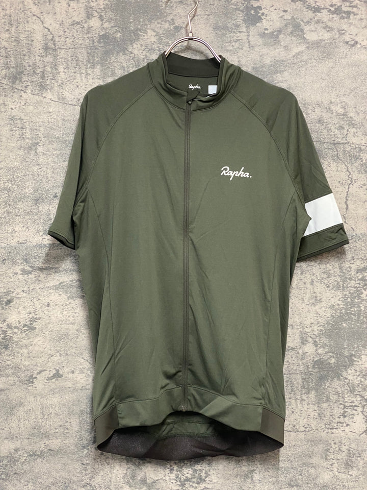 JY682 ラファ Rapha CORE JERSEY 半袖 サイクルジャージ ダークオリーブ L