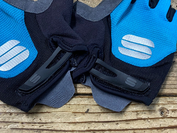 KG448 スポーツフル sportful 指切り グローブ 水色 黒 S