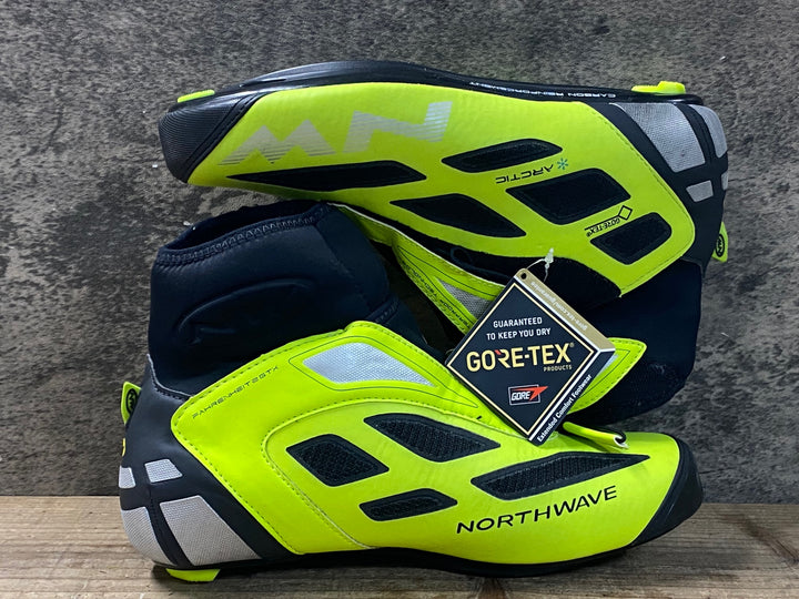 JU123 ノースウェーブ NORTHWAVE Fahrenheit Arctic 2 GTX ビンディングシューズ 3穴 黄 EU41 GORE-TEX