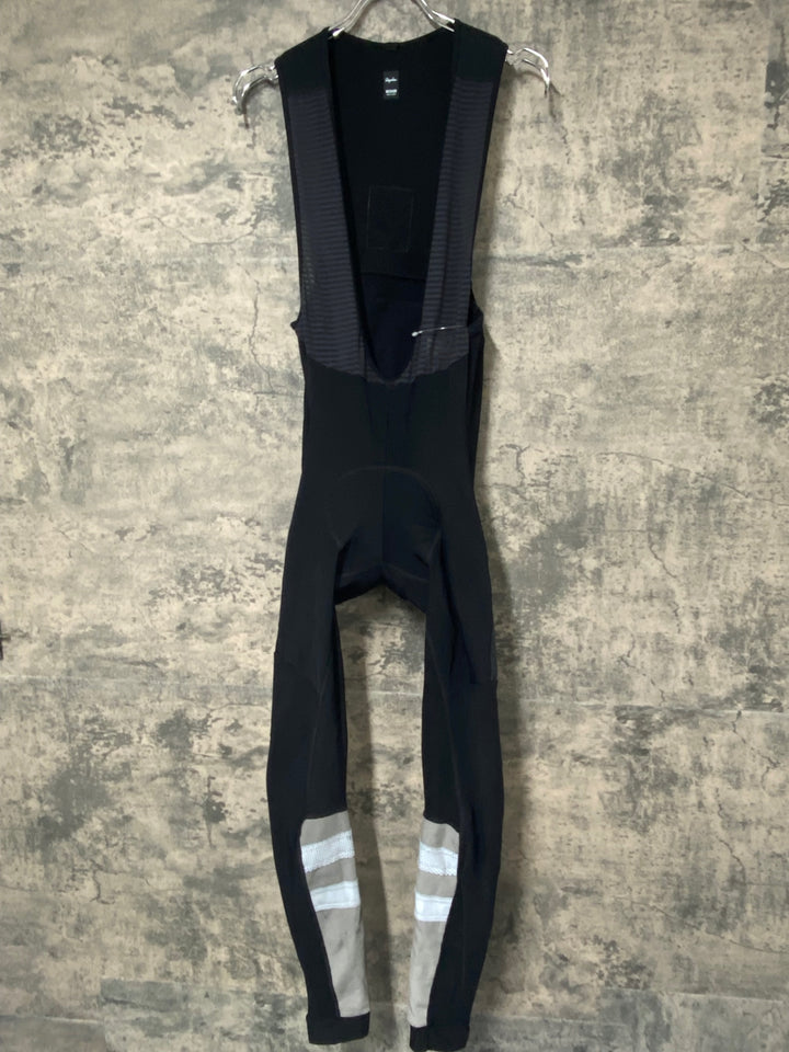 JD877 ラファ Rapha CARGO WINTER TIGHTS WITH PAD ビブタイツ 黒 M 裏起毛