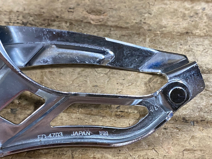 JP015 シマノ SHIMANO ティアグラ Tiagra FD-4703 フロントディレイラー 直付 3S ※座金欠品
