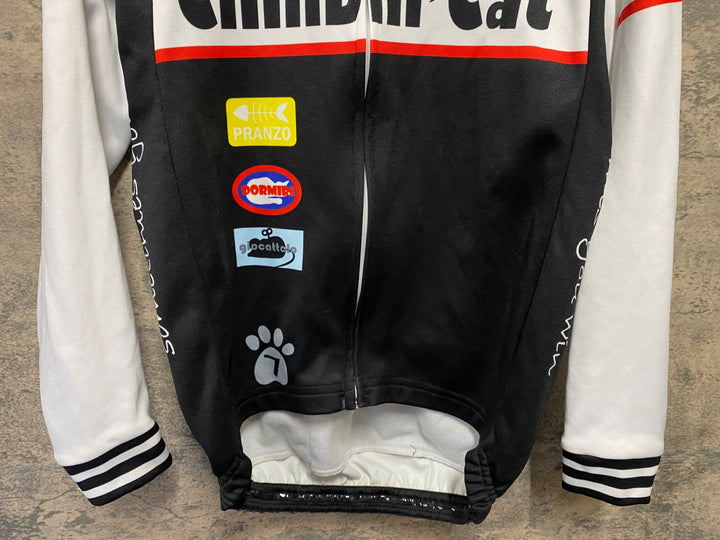KC243 ジェッセージ GSG 長袖 サイクルジャージ 黒 S 裏起毛