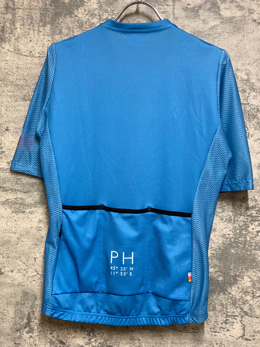 KD785 プッシュハード PUSH HARD 半袖サイクルジャージ 水色 サイズ不明 ※タグカット