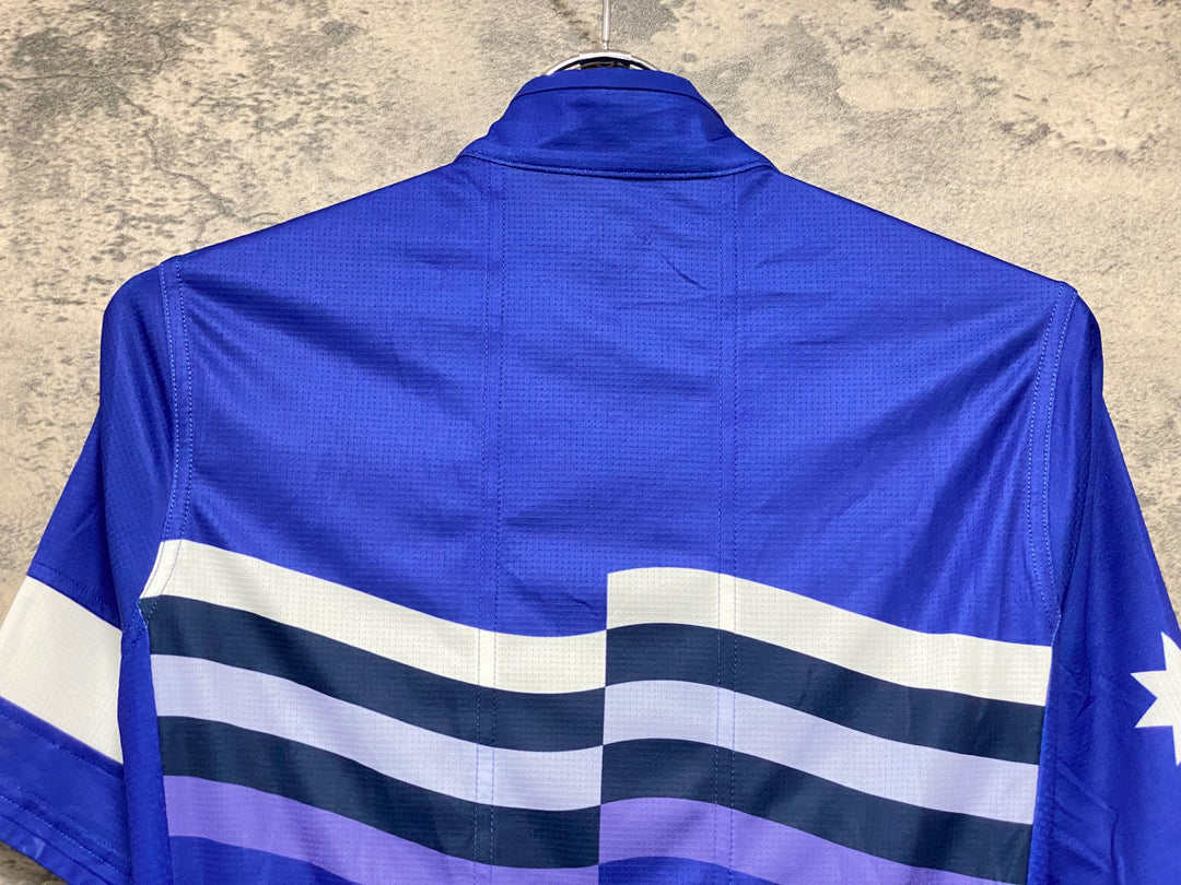 KJ321 ラファ Rapha SUPER LIGHTWEIGHT JERSEY 半袖 サイクルジャージ 青 M