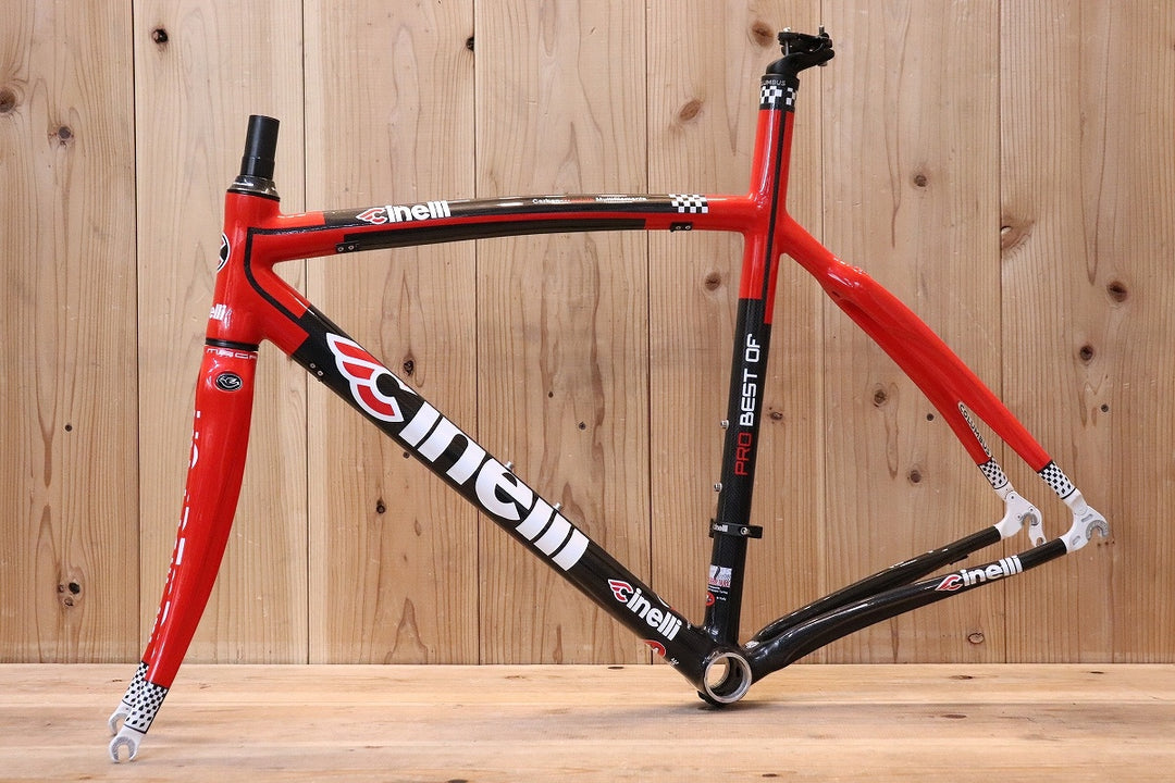 チネリ CINELLI プロ ベスト オブ PRO BEST OF 2009年モデル Sサイズ カーボン ロードバイク フレームセット 【芦屋店】