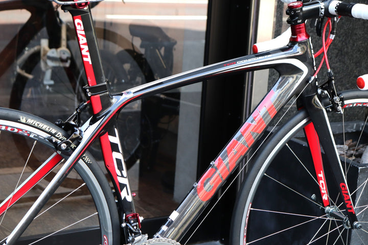 訳アリ ジャイアント GIANT TCR COMPOSITE SE 2011モデル Sサイズ スラム エイペックス 10S カーボン ロードバイク 【東京南麻布店】