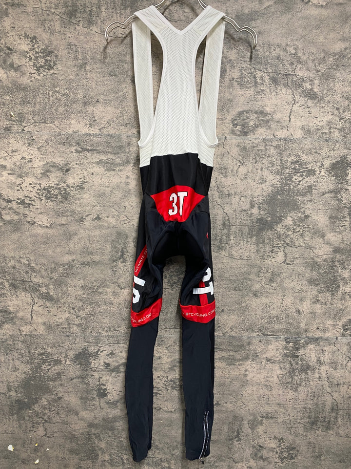 JV210 カステリ CASTELLI ビブタイツ 黒 赤 M 裏起毛 3T