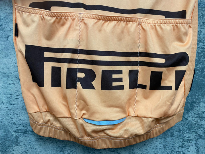 JT127 サンティーニ Santini 半袖サイクルジャージ オレンジ S POLARTEC