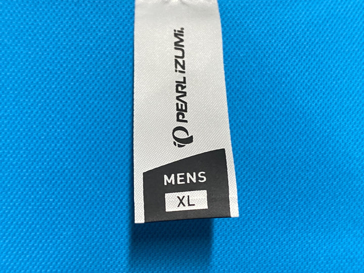 KJ158 パールイズミ PEARL iZUMi 半袖 サイクルジャージ 水色 MEN'S XL ほつれあり